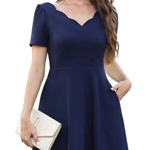 Plus size A-line cocktail dress
